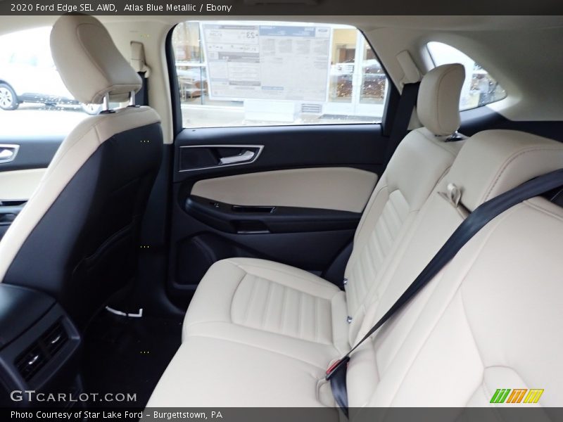 Atlas Blue Metallic / Ebony 2020 Ford Edge SEL AWD