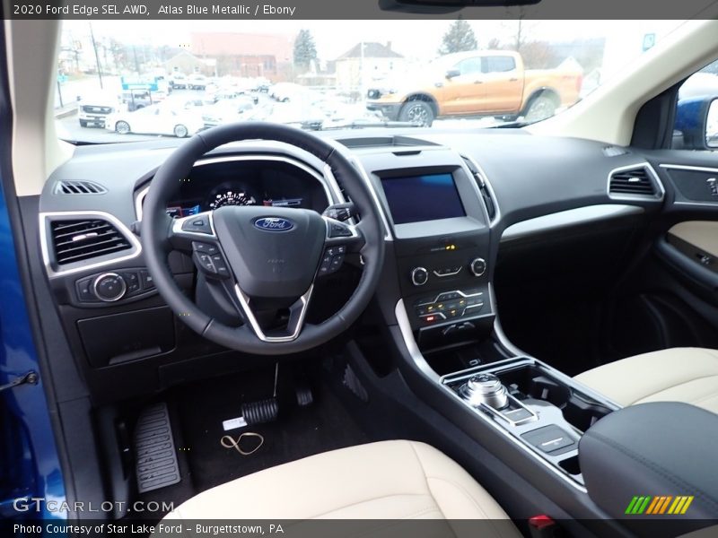 Atlas Blue Metallic / Ebony 2020 Ford Edge SEL AWD