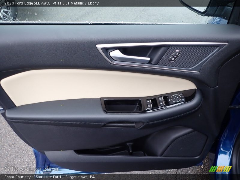 Atlas Blue Metallic / Ebony 2020 Ford Edge SEL AWD