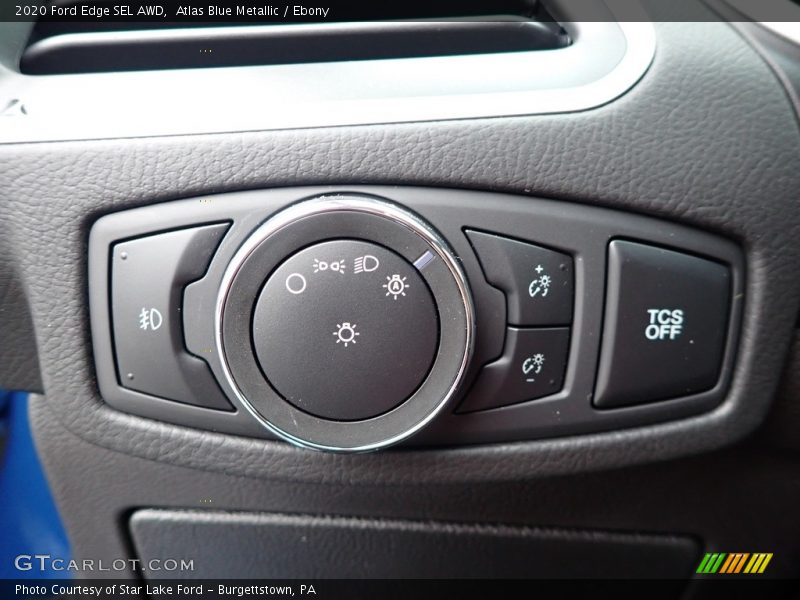 Atlas Blue Metallic / Ebony 2020 Ford Edge SEL AWD