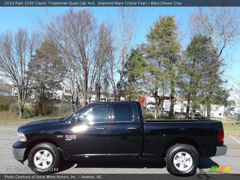 Diamond Black Crystal Pearl / Black/Diesel Gray 2019 Ram 1500 Classic Tradesman Quad Cab 4x4