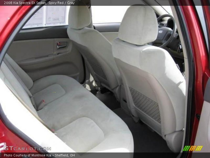 Spicy Red / Gray 2008 Kia Spectra EX Sedan