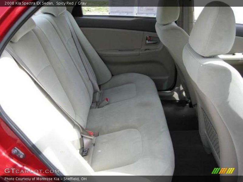 Spicy Red / Gray 2008 Kia Spectra EX Sedan
