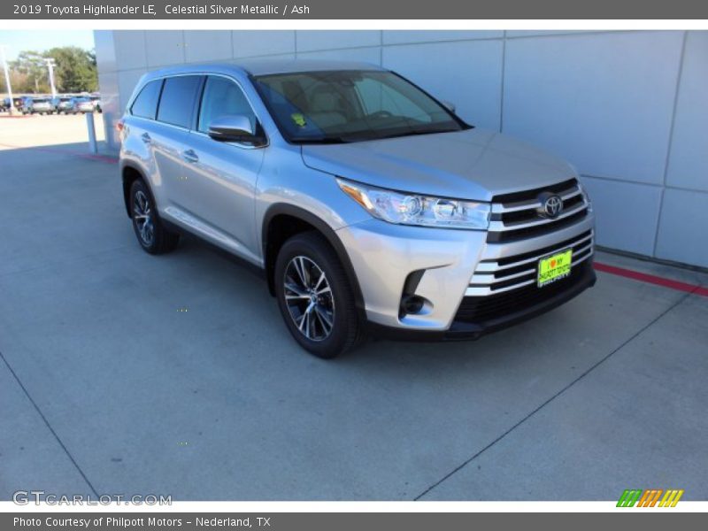 Celestial Silver Metallic / Ash 2019 Toyota Highlander LE