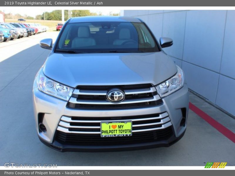 Celestial Silver Metallic / Ash 2019 Toyota Highlander LE