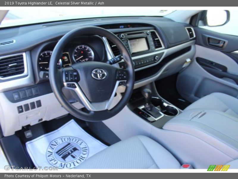 Celestial Silver Metallic / Ash 2019 Toyota Highlander LE