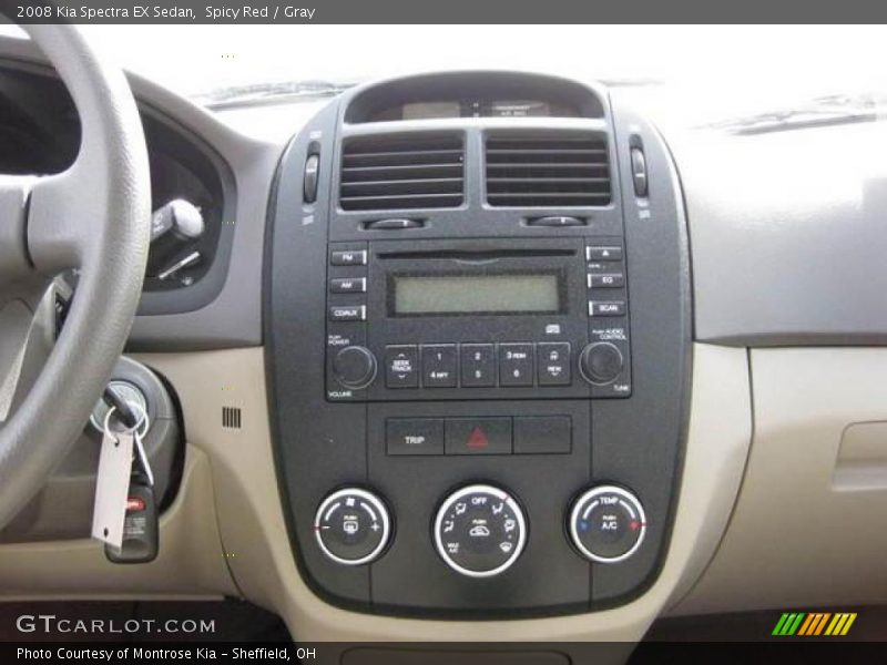 Spicy Red / Gray 2008 Kia Spectra EX Sedan