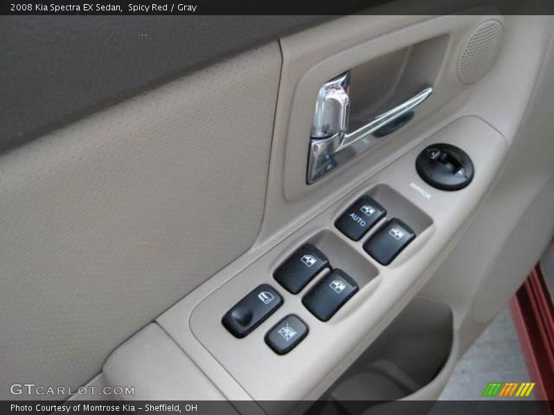 Spicy Red / Gray 2008 Kia Spectra EX Sedan