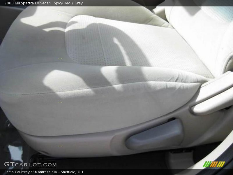 Spicy Red / Gray 2008 Kia Spectra EX Sedan