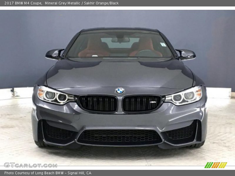 Mineral Grey Metallic / Sakhir Orange/Black 2017 BMW M4 Coupe