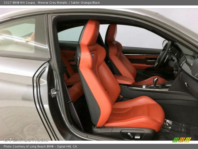 Mineral Grey Metallic / Sakhir Orange/Black 2017 BMW M4 Coupe