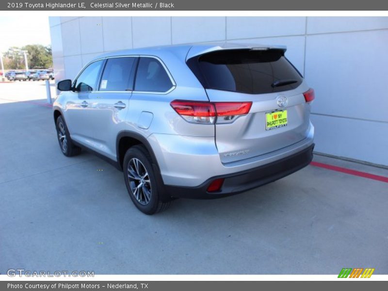 Celestial Silver Metallic / Black 2019 Toyota Highlander LE