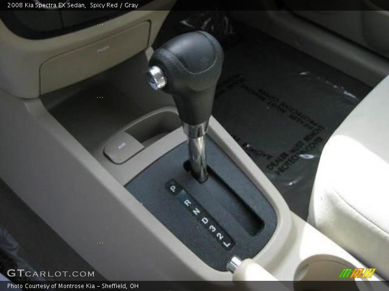 Spicy Red / Gray 2008 Kia Spectra EX Sedan