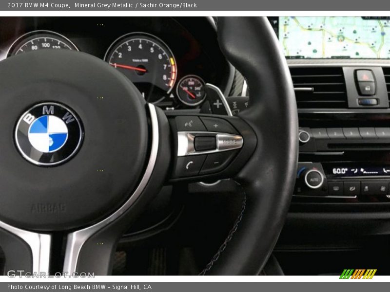 Mineral Grey Metallic / Sakhir Orange/Black 2017 BMW M4 Coupe