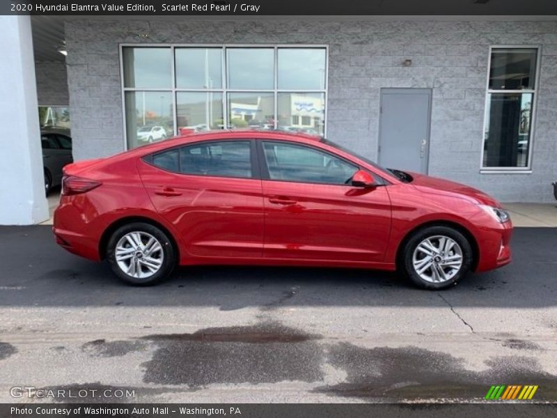 Scarlet Red Pearl / Gray 2020 Hyundai Elantra Value Edition