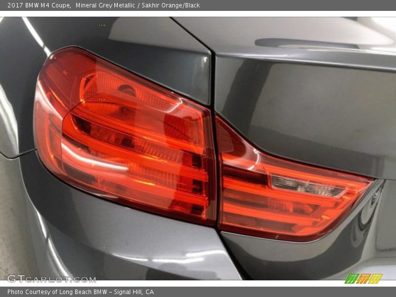 Mineral Grey Metallic / Sakhir Orange/Black 2017 BMW M4 Coupe