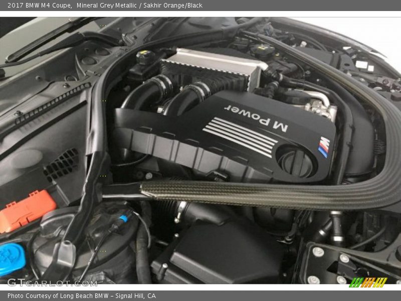 Mineral Grey Metallic / Sakhir Orange/Black 2017 BMW M4 Coupe