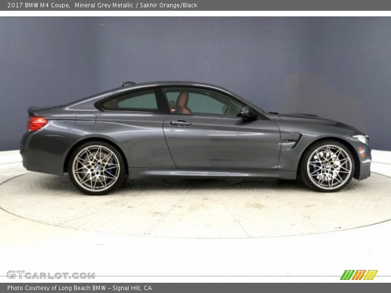 Mineral Grey Metallic / Sakhir Orange/Black 2017 BMW M4 Coupe