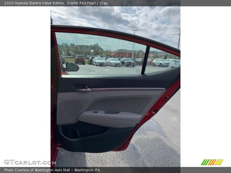 Scarlet Red Pearl / Gray 2020 Hyundai Elantra Value Edition