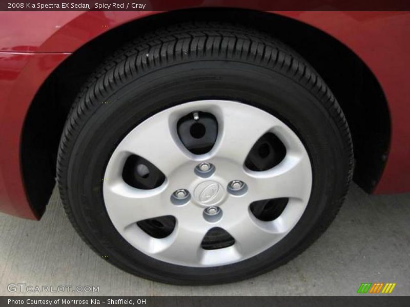 Spicy Red / Gray 2008 Kia Spectra EX Sedan
