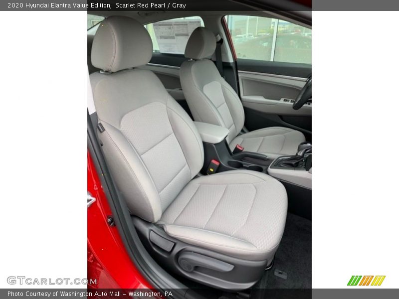 Scarlet Red Pearl / Gray 2020 Hyundai Elantra Value Edition