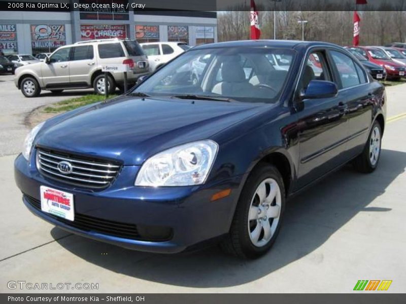 Deep Ocean Blue / Gray 2008 Kia Optima LX