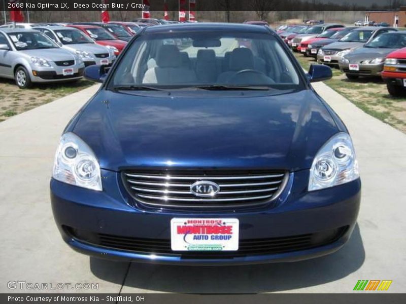 Deep Ocean Blue / Gray 2008 Kia Optima LX