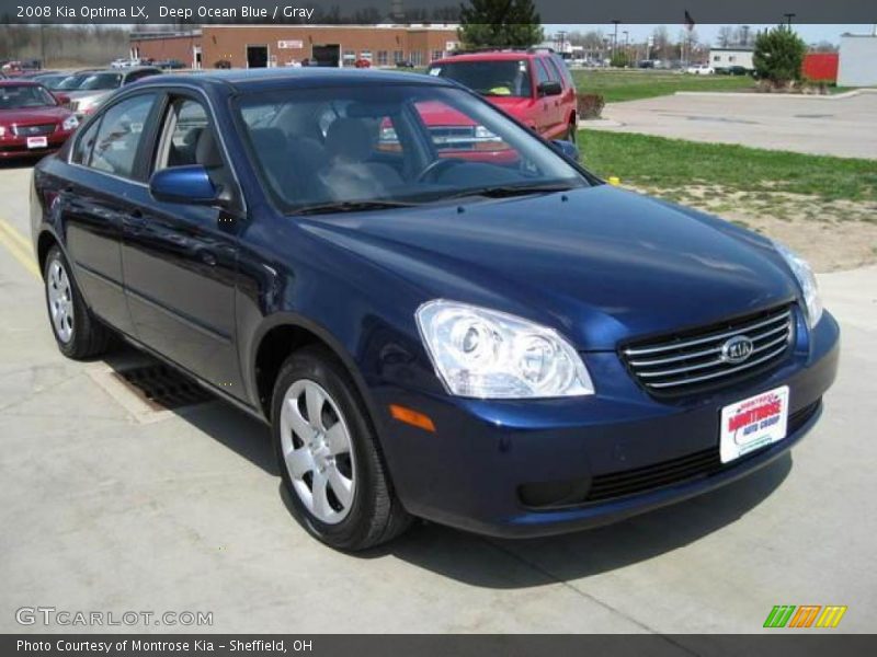 Deep Ocean Blue / Gray 2008 Kia Optima LX