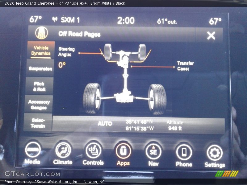 Bright White / Black 2020 Jeep Grand Cherokee High Altitude 4x4