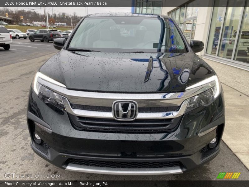 Crystal Black Pearl / Beige 2020 Honda Pilot EX-L AWD