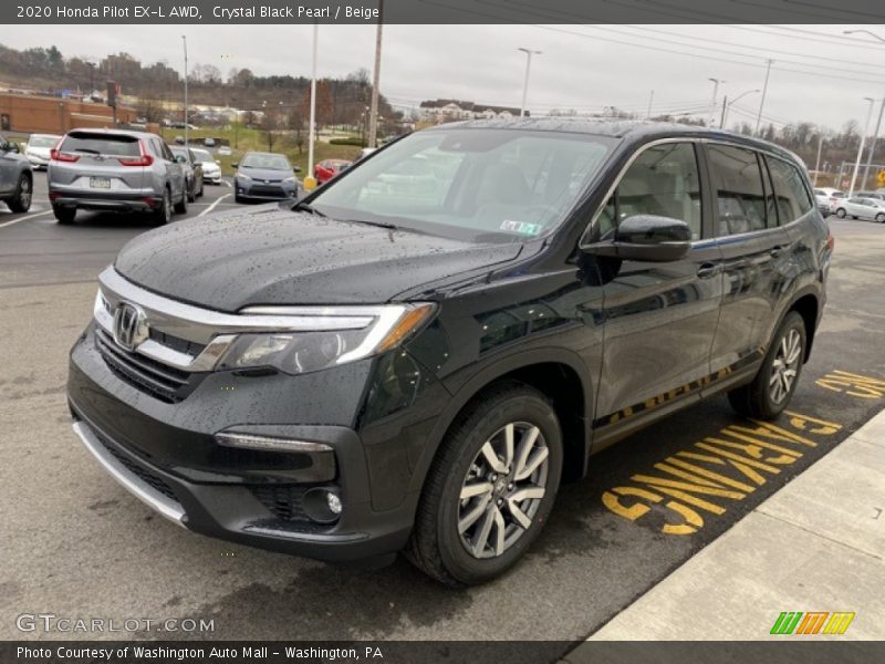 Crystal Black Pearl / Beige 2020 Honda Pilot EX-L AWD
