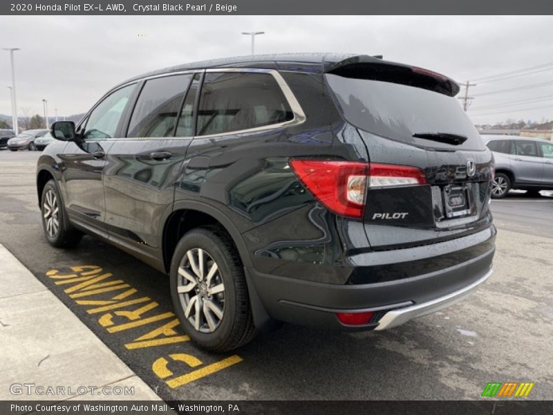 Crystal Black Pearl / Beige 2020 Honda Pilot EX-L AWD