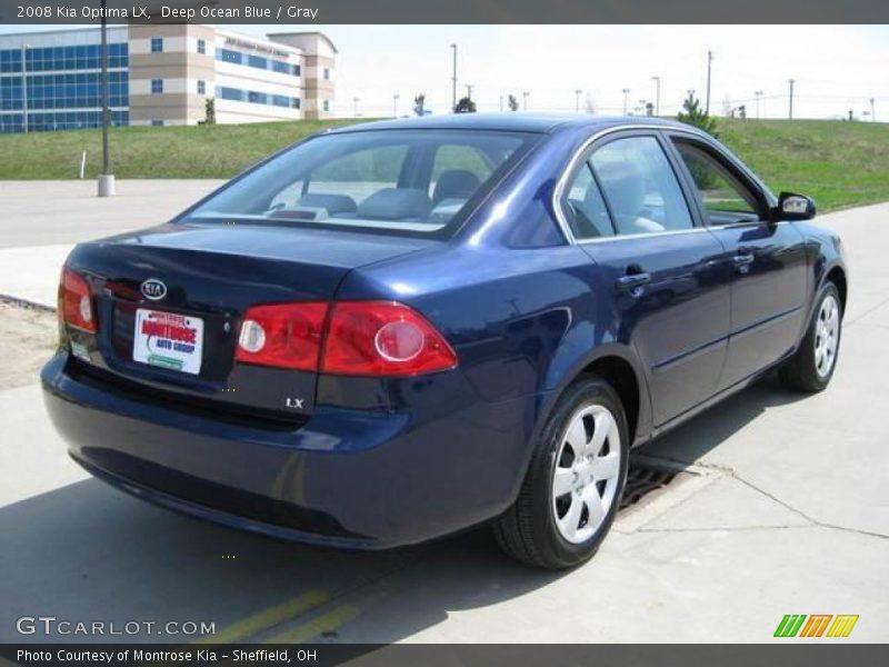 Deep Ocean Blue / Gray 2008 Kia Optima LX