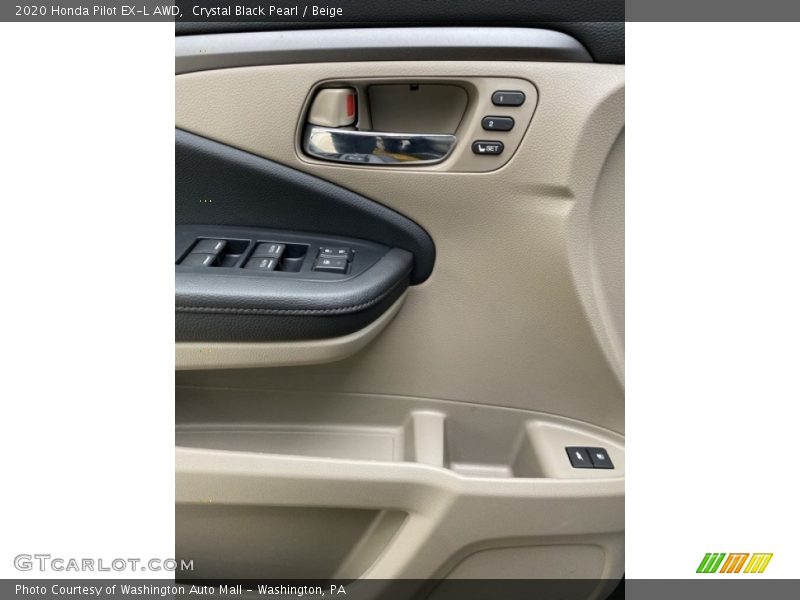 Crystal Black Pearl / Beige 2020 Honda Pilot EX-L AWD