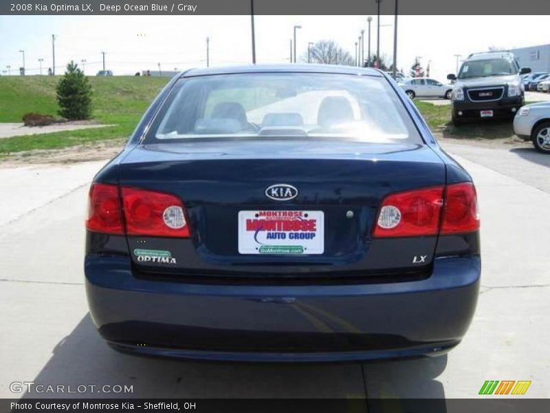 Deep Ocean Blue / Gray 2008 Kia Optima LX