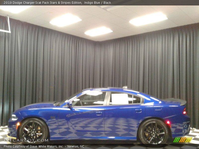 Indigo Blue / Black 2019 Dodge Charger Scat Pack Stars & Stripes Edition