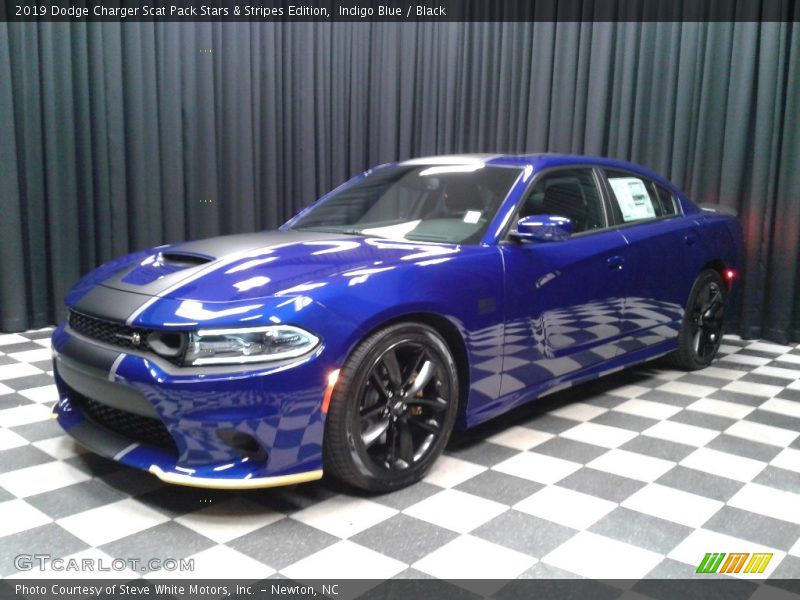 Indigo Blue / Black 2019 Dodge Charger Scat Pack Stars & Stripes Edition