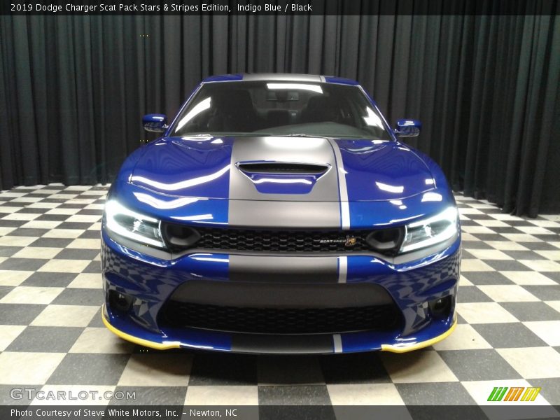 Indigo Blue / Black 2019 Dodge Charger Scat Pack Stars & Stripes Edition