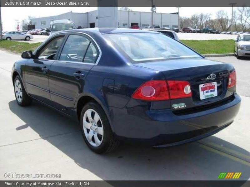 Deep Ocean Blue / Gray 2008 Kia Optima LX