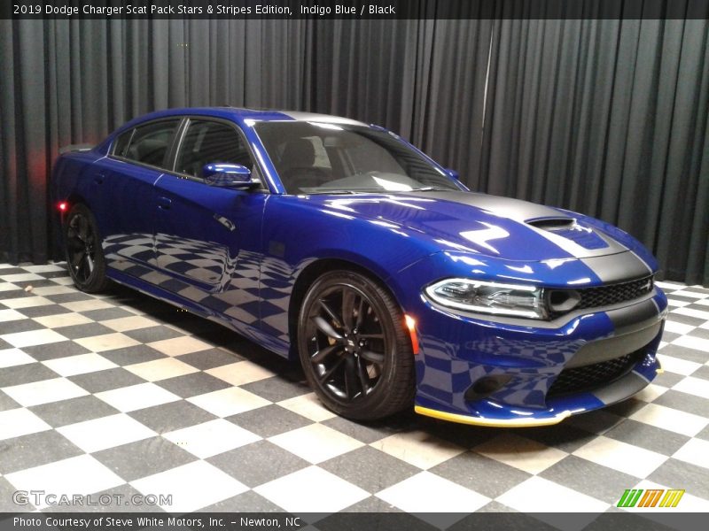Indigo Blue / Black 2019 Dodge Charger Scat Pack Stars & Stripes Edition
