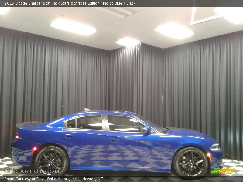 Indigo Blue / Black 2019 Dodge Charger Scat Pack Stars & Stripes Edition