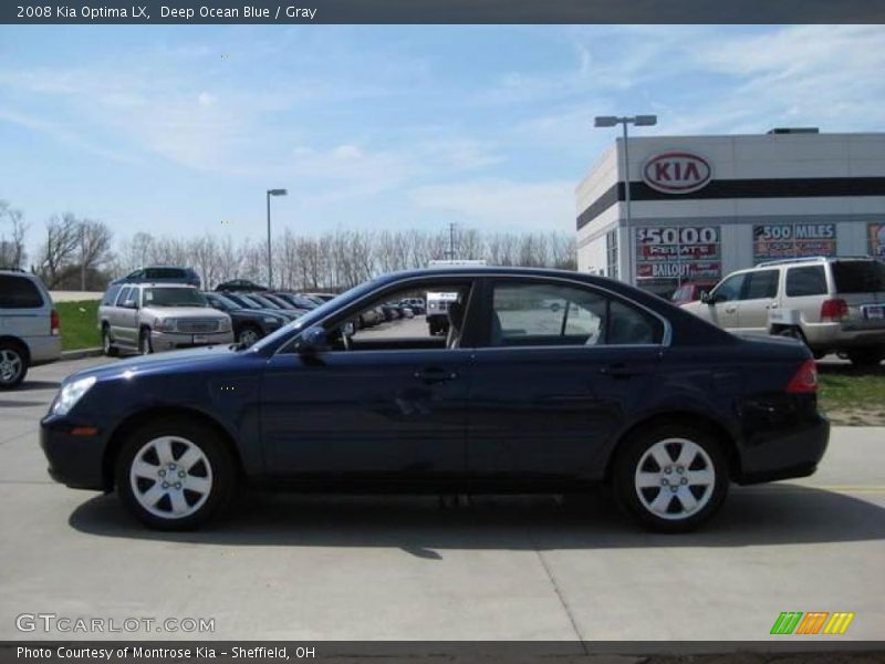 Deep Ocean Blue / Gray 2008 Kia Optima LX