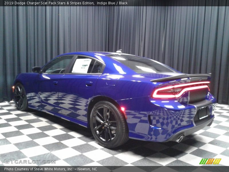 Indigo Blue / Black 2019 Dodge Charger Scat Pack Stars & Stripes Edition