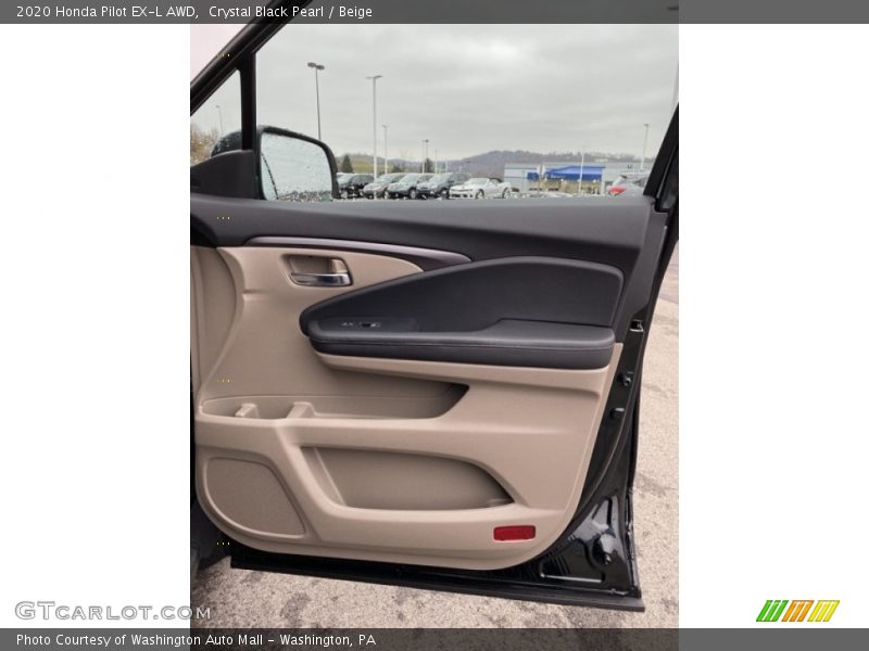 Crystal Black Pearl / Beige 2020 Honda Pilot EX-L AWD