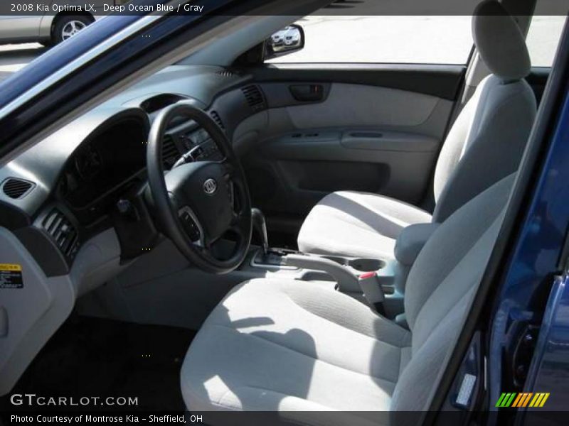 Deep Ocean Blue / Gray 2008 Kia Optima LX