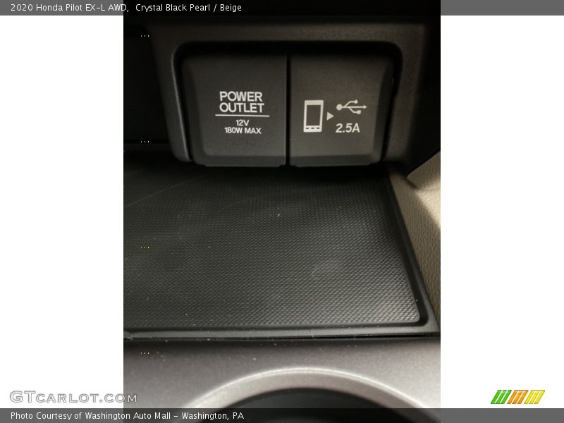 Crystal Black Pearl / Beige 2020 Honda Pilot EX-L AWD
