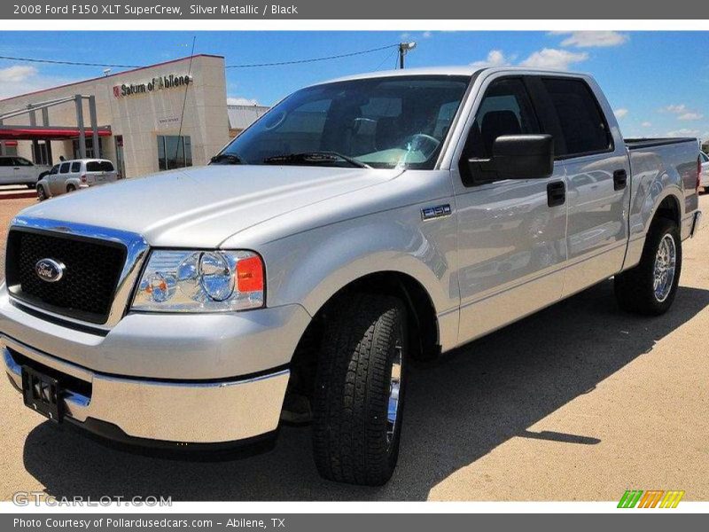 Silver Metallic / Black 2008 Ford F150 XLT SuperCrew