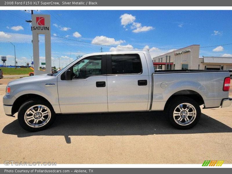 Silver Metallic / Black 2008 Ford F150 XLT SuperCrew