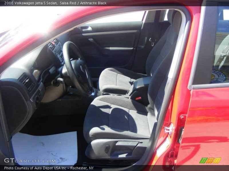 Salsa Red / Anthracite Black 2008 Volkswagen Jetta S Sedan