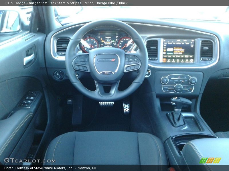 Indigo Blue / Black 2019 Dodge Charger Scat Pack Stars & Stripes Edition